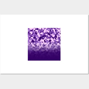 Purple Camouflage Posters and Art